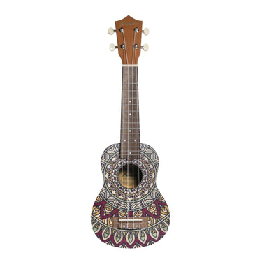 Ukulele Soprano Ukelele Bamboo Bu-21 Deep Ocean Uculele Con Funda